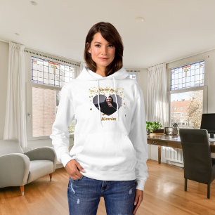 Ich liebe meinen Freund Herz Foto Name Hoodie