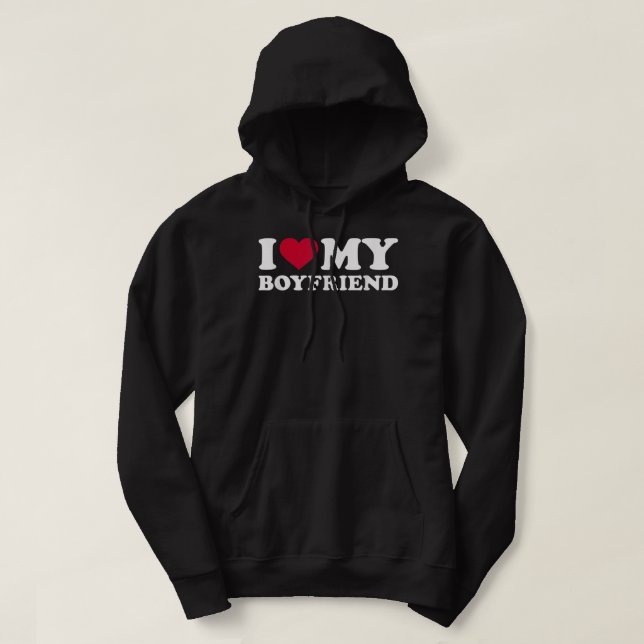 Ich Liebe meinen Freund Hoodie (Design vorne)