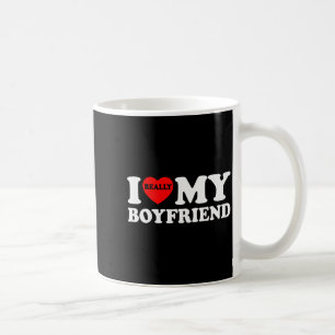 Ich liebe meinen Freund I Heart Bf Lustiges Paar V Kaffeetasse