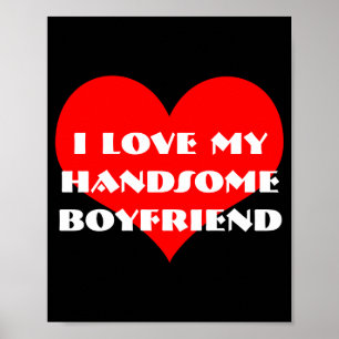 Ich liebe meinen Freund Valentinstag Typografie 20 Poster