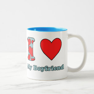 Ich Liebe meinen Freund Zweifarbige Tasse