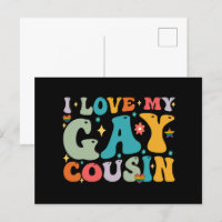 Ich Liebe meinen Gay Cousin Groovy Rainbow LGBT Pr