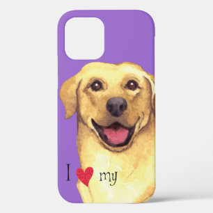 Ich Liebe meinen Gelbe Labrador Case-Mate iPhone Hülle