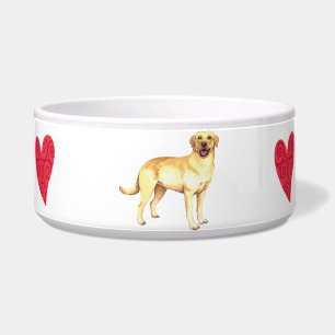 Ich Liebe meinen Gelbe Labrador Napf