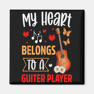 Ich liebe meinen Gitarrenspieler Ehemann Ehefrau G Magnet