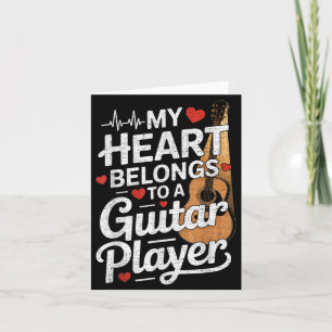 Ich liebe meinen Gitarrenspieler Ehemann Ehefrau L Karte