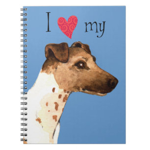 Ich Liebe meinen glatten Fox Terrier Notizblock
