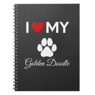 Ich Liebe meinen "Golden Doodle"-Sondertext Notizblock