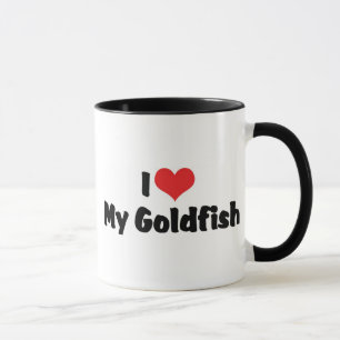 Ich liebe meinen Goldfisch mit Herz - Aquarienfisc Tasse