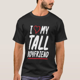 Ich liebe meinen großen Freund Freundin Paar T-Shirt