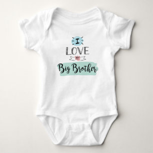 Ich liebe meinen großen süßen Bruder Baby Strampler