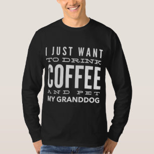 Ich Liebe meinen Großhund Kaffee trinken T-Shirt