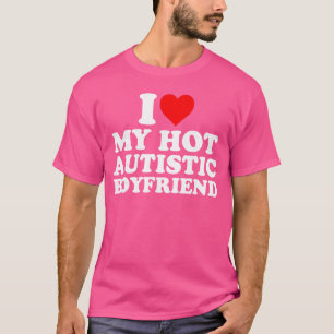 Ich liebe meinen heißen autistischen Freund Herz M T-Shirt