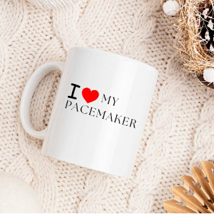 Ich liebe meinen Herzschrittmacher - Lustiges Gesc Zweifarbige Tasse