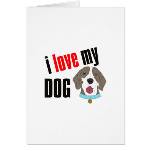 Ich liebe meinen Hund Cartoon