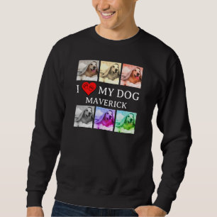ICH LIEBE MEINEN HUND Pop Art Pet Lover Sweatshirt