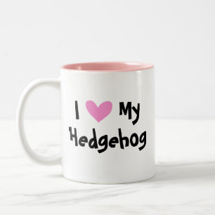 Ich liebe meinen Igel Zweifarbige Tasse