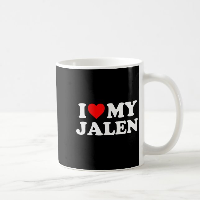 Ich liebe meinen Jalen  Kaffeetasse (Rechts)