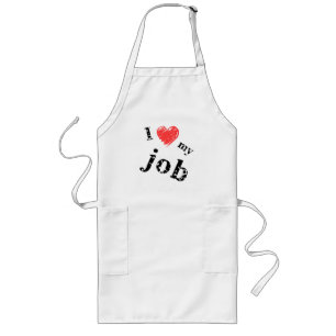 Ich liebe meinen Job Lange Schürze