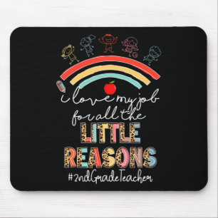 Ich liebe meinen Job Lehrer der 2. Klasse Rainbow  Mousepad