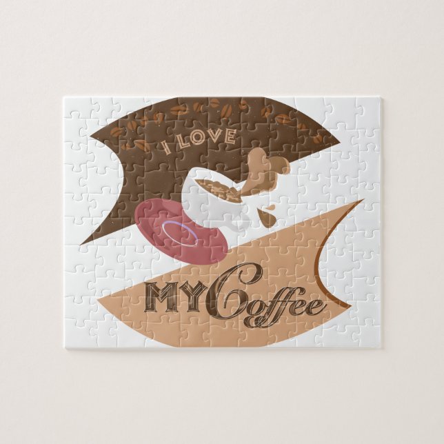 Ich liebe meinen Kaffee Retro Java (Horizontal)
