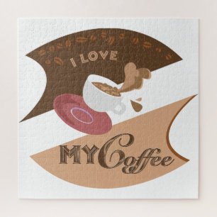 Ich liebe meinen Kaffee Retro Java