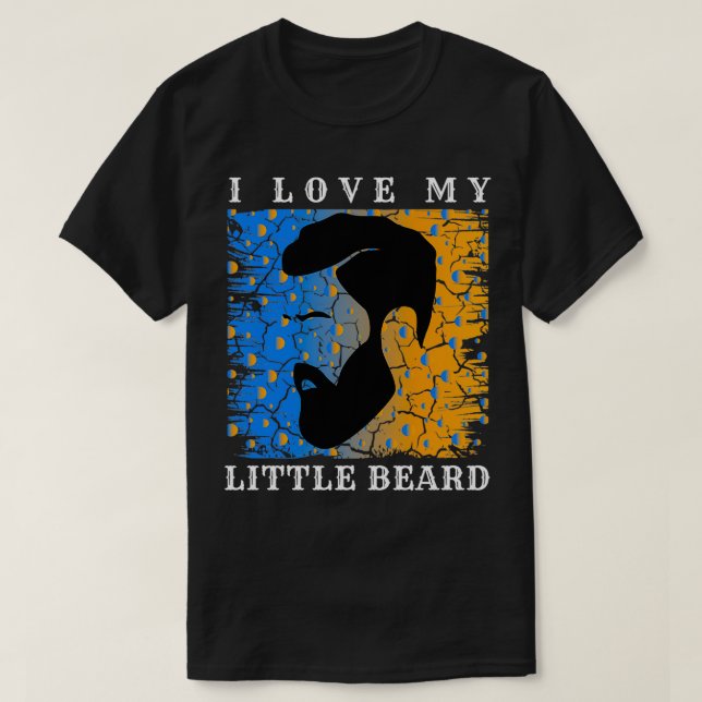 Ich Liebe meinen kleinen Bart T-Shirt (Design vorne)