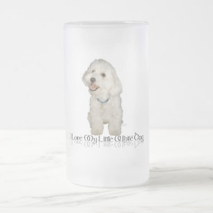Ich liebe meinen kleinen weißen Hund - Havanese Mattglas Bierglas