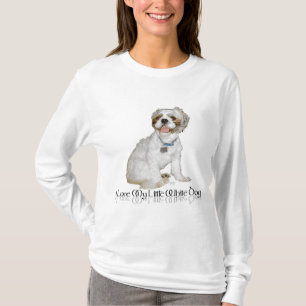 Ich liebe meinen kleinen weißen Hund - Shih Tzu T-Shirt