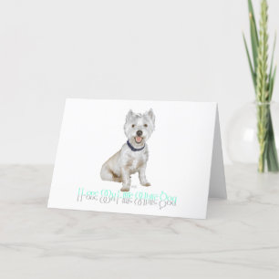 Ich liebe meinen kleinen weißen Hund - Westie Karte
