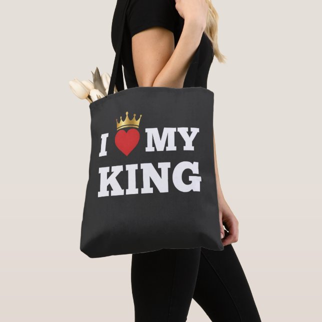 Ich liebe meinen König  Tasche (Von Nahem)