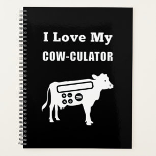 Ich Liebe meinen Kuh-Kulator Funny Mathe Calculato Planer