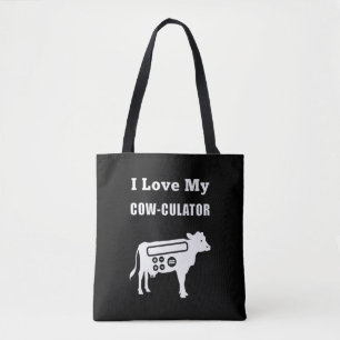 Ich Liebe meinen Kuh-Kulator Funny Mathe Calculato Tasche