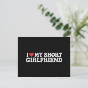 Ich Liebe meinen Kurzen GF Girl Boy Couple Valenti Postkarte