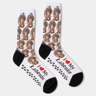 Ich liebe meinen Labrador Chocolate Lab Hund Haust Socken