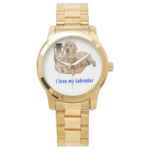 Ich liebe meinen Labrador-Wächter Armbanduhr