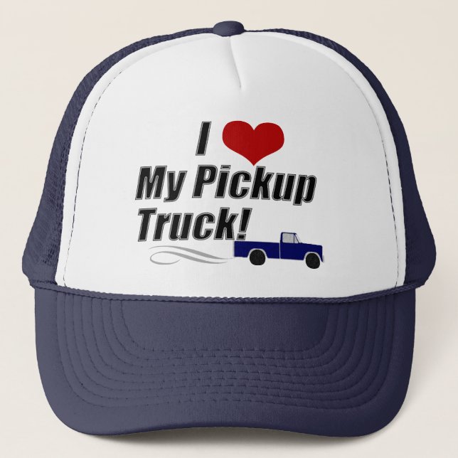 Ich Liebe meinen Lieferwagen Truck, LKW-Hut Truckerkappe (Vorderseite)