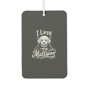 Ich liebe meinen Maltipoo-Hundefreund Autolufterfrischer