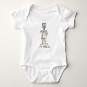 Ich Liebe meinen Mama Halloween Baby Bodysuit Strampler