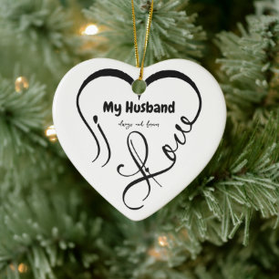 Ich liebe meinen Mann • Immer und ewig Keramik Ornament