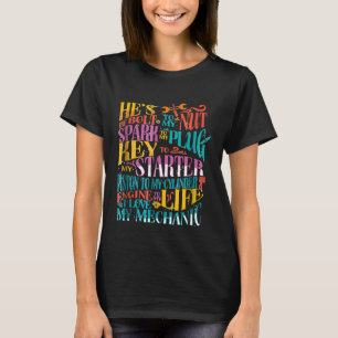 Ich liebe meinen Mechaniker von einem Dieselmechan T-Shirt