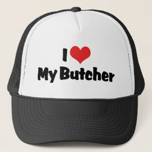 Ich liebe meinen Metzger Truckerkappe