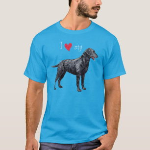 Ich Liebe meinen mit Curly überzogenen Retriever T-Shirt