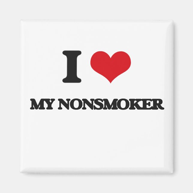 Ich Liebe meinen Nichtraucher Magnet (Vorne)