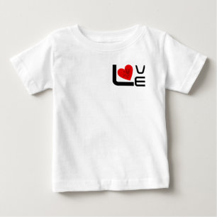 Ich Liebe meinen niedlichen französischen Bulldog Baby T-shirt