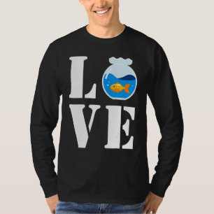 Ich Liebe meinen Niedlichen kleinen Fisch in Fisch T-Shirt