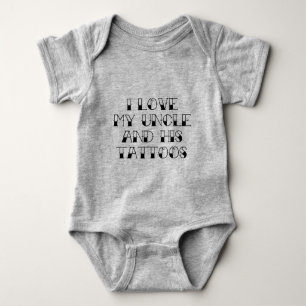 Ich Liebe meinen Onkel und seine Tattoos Baby Strampler