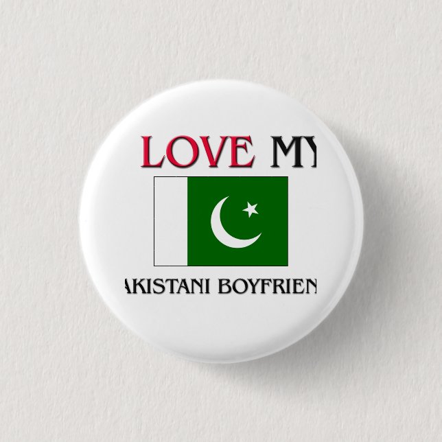Ich Liebe meinen pakistanischen Freund Button (Vorderseite)