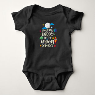 Ich Liebe meinen Papa auf den Mond und zurück Baby Strampler
