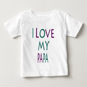 Ich liebe meinen Papa Baby T-Shirt
